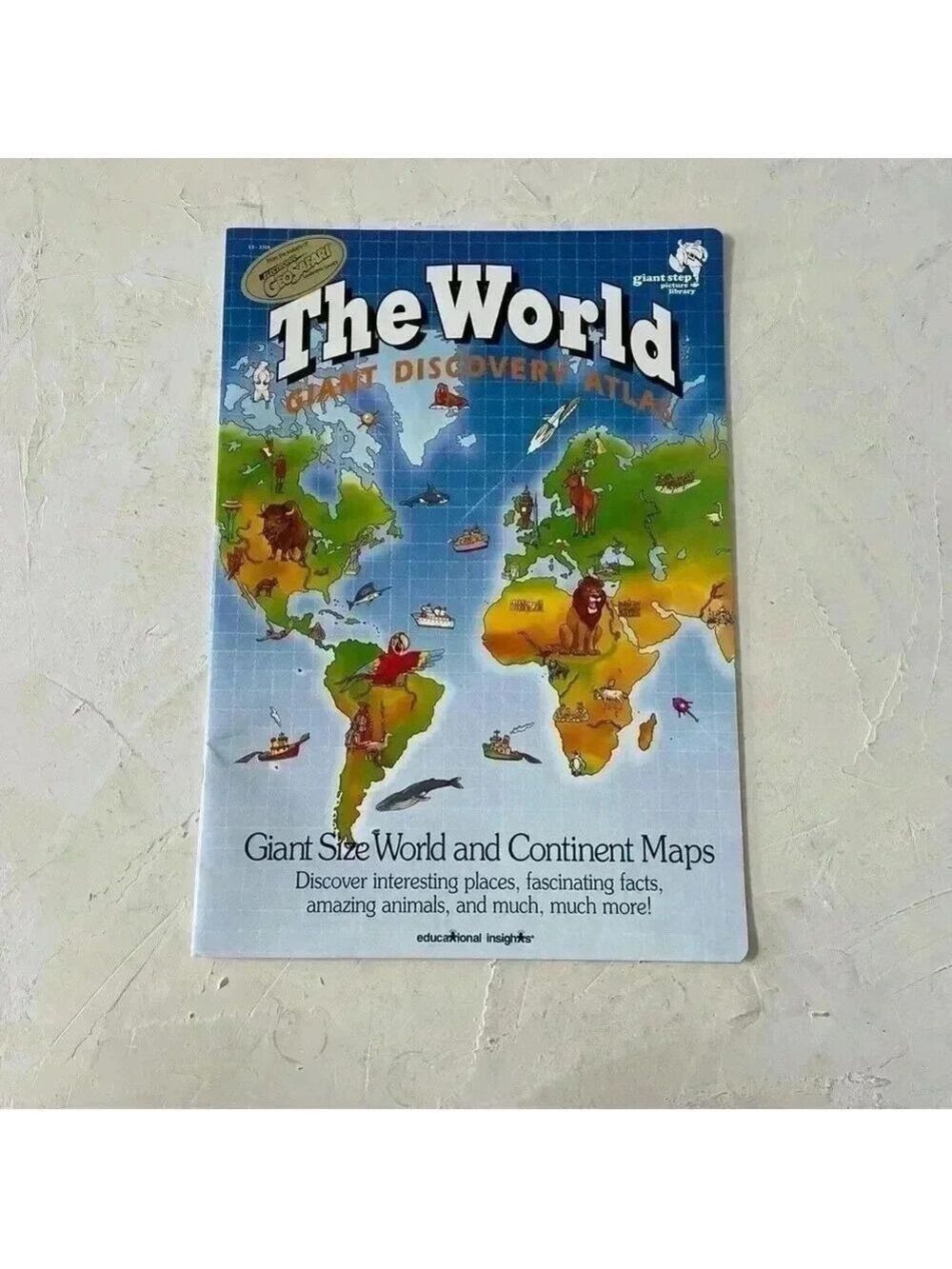 Giant Size World And Continent Maps Atlas Book
